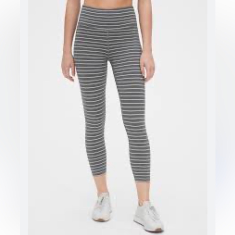 Gap Fit high rise striped leggings size small
